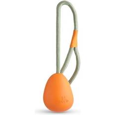 Beco Toy Natural Rubber Ball on a Rope Toy for Dogs, Egg Shape