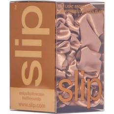 Élastiques à cheveux Slip Pure Silk Back To Basics Assorted Scrunchie Set Light Brown