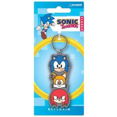 PVC Geldbörsen & Schlüsseletuis Sonic the Hedgehog Trio Stack PVC Keyring - Blue