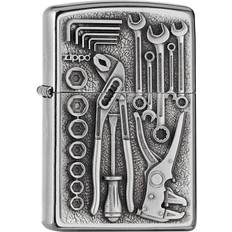 Zippo Lighter, Metal, Silver, Normal