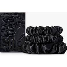 Accessoires pour cheveux Slip Pure Silk Back To Basics Assorted Scrunchie Set Black