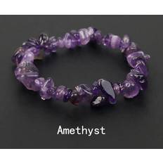 Natural Jewelry Shein Irregular Natural Gemstone Bracelet Stretch Chip Beads Nuggets Rose Crystal Quartz Bracelets Bangles For Women