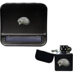 Lighters Knight Hedgehog cigarette rolling machine and stormproof petrol lighter