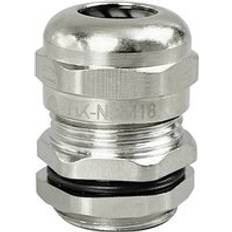 Elartikler TRU Components TC-10302828 Kabelforskruning M18 Messing forniklet Metal 1 stk