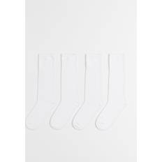 M Underwear H&M Girls White 4-pack knee socks