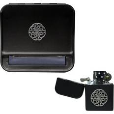 Lighters Knight Celtic knot cigarette rolling machine and stormproof petrol lighter