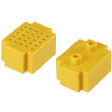 Elartikler TRU Components Breadboard Gul Samlet antal poler 25 L x B 20 mm x 15 mm 1 stk