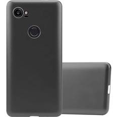 Google Pixel 2 XL Mobile Phone Cases Cadorabo METALLIC GREY Case for Google PIXEL 2 XL Cover Matt Metallic Protection TPU Silicone Gel Back case Grey