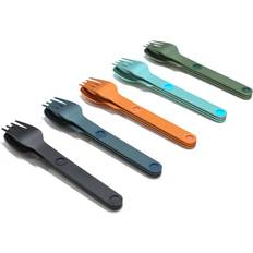 Camping Cooking Equipment MAGWARE Magnetic Camping Utensils Set Portable & Reusable Metal Travel Flatware with a Case for Camping, Picnic, Office & Kid's Lunchbox Camping Cutlery Set Knife, Fork & Spoon 15 PCS