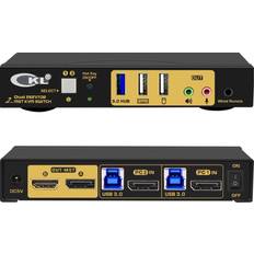 Dual monitor kvm Nordic KVM Switch 2x2 Dual Monitor