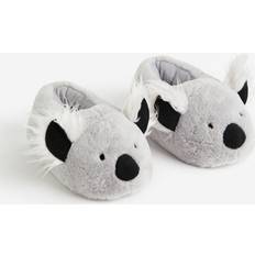 H&M Girls Grey Soft velour slippers