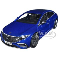 Maquetas Maisto Mercedes-Benz EQS Blue Metallic "Special Edition" Series 1/27 Diecast Model Car