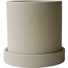 Grow Pot With Saucer Creme