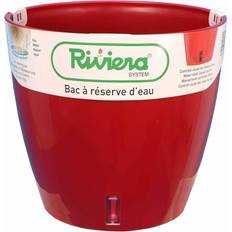 Rouge Casseroles RIVIERA Bac À Réserve D'eau Rond Ø 36 x 33 cm Rouge