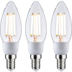 Light Bulbs Paulmann Eco-Line Filament 230V LED Kerze E14 3x525lm 3x2,5W 3000K Klar