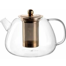 Med håndtag - Metal Tekander Leonardo Tè per Te 1500 ml Transparent Glas Tekande 1.5L