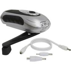 Three led Rechargeable Wind-Up Torch Two Brightness Levels Micro usb