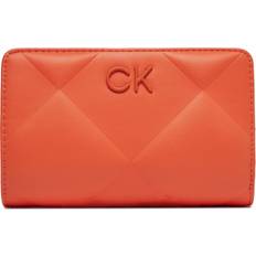 Orange Wallets Calvin Klein Gestepptes zweifach faltbares RFID-Portemonnaie