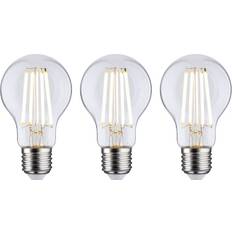 Light Bulbs Paulmann Eco-Line Filament 230V LED Birne E27 3er-Pack 3x840lm 3x4W 3000K Klar