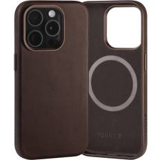 Torro Funda Compatible con iPhone 15 Pro MagSafe Marron Oscuro