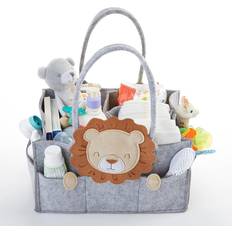 Baby Aspen Lion Diaper Caddy Organizer Personalization Available