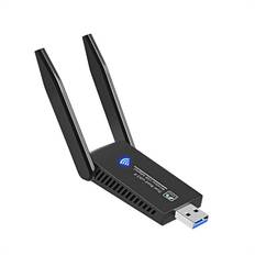 Tlily WiFi Wireless Network Card USB 3.0 1300M Adapter AC1300 with Antenna for Laptop PC Mini Dongle