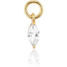 Sif Jakobs White Zirconia Occhio Earring Charm SJ-CH2376-CZ-YG