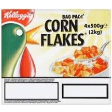 Food & Drinks Kellogg's Corn Flakes Cereal Bag Pack