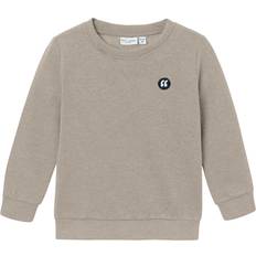 Kinderkleding Name It Vimo Sweatshirt - Donkerbeige/Zwart/Wit