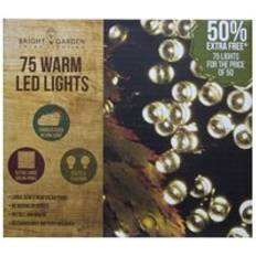 BRIGHT GARDEN Solar Garden String Lights Decoration 75 Warm