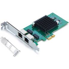 1.25G Gigabit Ethernet Converged Network Card, with Intel 82576 Chip, Dual RJ45 Ports, PCI Express 2.1 X1, Compare to Intel E1G42ET