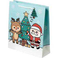 Party Supplies Mel Christmas Festive Friends Extra Large Gift Bag Blue