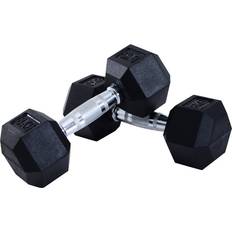 Fitness Homcom Hex Dumbbell Set 2 x 8kg