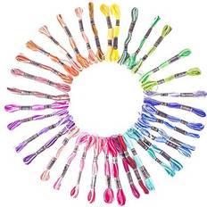 The Craft Factory Embroidery Floss, 36 Skeins, Rainbow