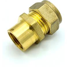 Plumbing 15mm x G3/8 Female Coupler Adaptor Brass Compression Fittings Straight Connector