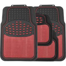 Streetwize 4 Piece Heavy Duty Metallic Style Mat Set