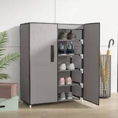 Textil Hallmöbler & Tillbehör vidaXL grå Skoställ