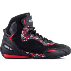 Botas de motocicleta Alpinestars FQ20 Faster-3 Rideknit Black Bright Red Hombre