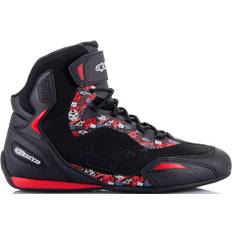 Herre Motorcykelstøvler Alpinestars MC-Støvler FQ20 Faster-3 Rideknit - Sort/Lysrød Herre