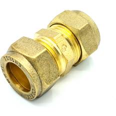 Plumbing 15mm Straight Coupler Brass Compression Fitting Coupling