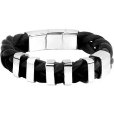 Leather Bracelets Police Men's Leather Bracelet - 19 cm