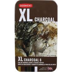 Derwent Hobbyartikler Derwent Charcoal XL Blocks Tin 6 Stk