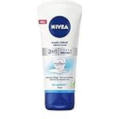 Nivea Handcremes Nivea 3in1 Care & Protect Hand Creme, strapazierte Haut durch Handhygiene, Hautpflege 75ml