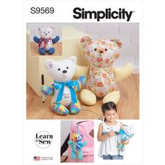 Sewing Patterns Needlework Patterns Simplicity Plush Memory Bears Sewing Pattern S9569