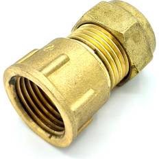 Plumbing 15mm x G1/2 Female Coupler Adaptor Brass Compression Fittings Straight Connector