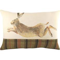 Evans Lichfield Evans Lichfield Hunter Jumping Cushion Cover Brown