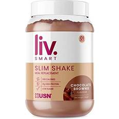 USN Liv.Smart Slim Chocolate Brownie 550g High Protein Meal Loss Support Low