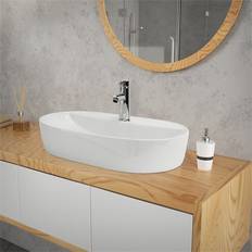 Håndvaske ML Design Oval Vask 60 x 40 x 12 cm Hvid Keramik