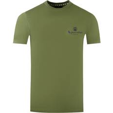 Clothing Aquascutum London Aldis Brand Logo On Chest Army Green T-Shirt