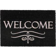 Astra Kokosmåtte Welcome Sort 60x40 cm Sort